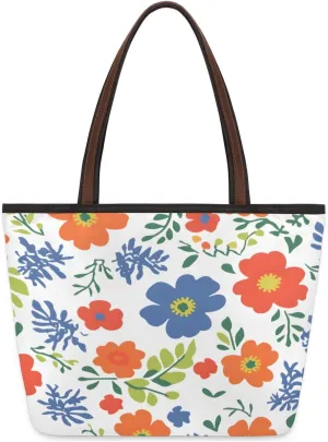 Tote Bag for Women with Zipper Large Capacity Top Handle Casual Shoulder Bag Handbag Reusable Shopping