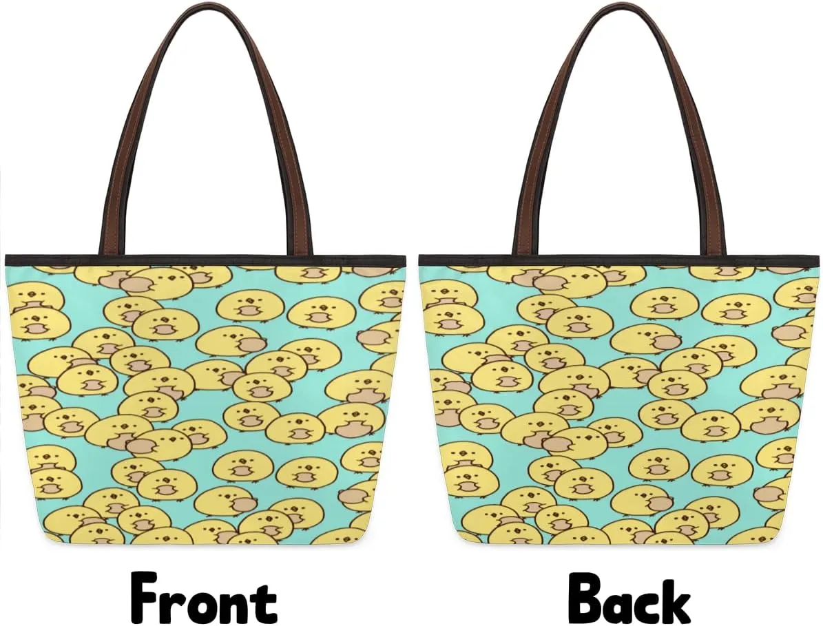 Tote Bag for Women with Zipper Large Capacity Top Handle Casual Shoulder Bag Handbag Reusable Shopping