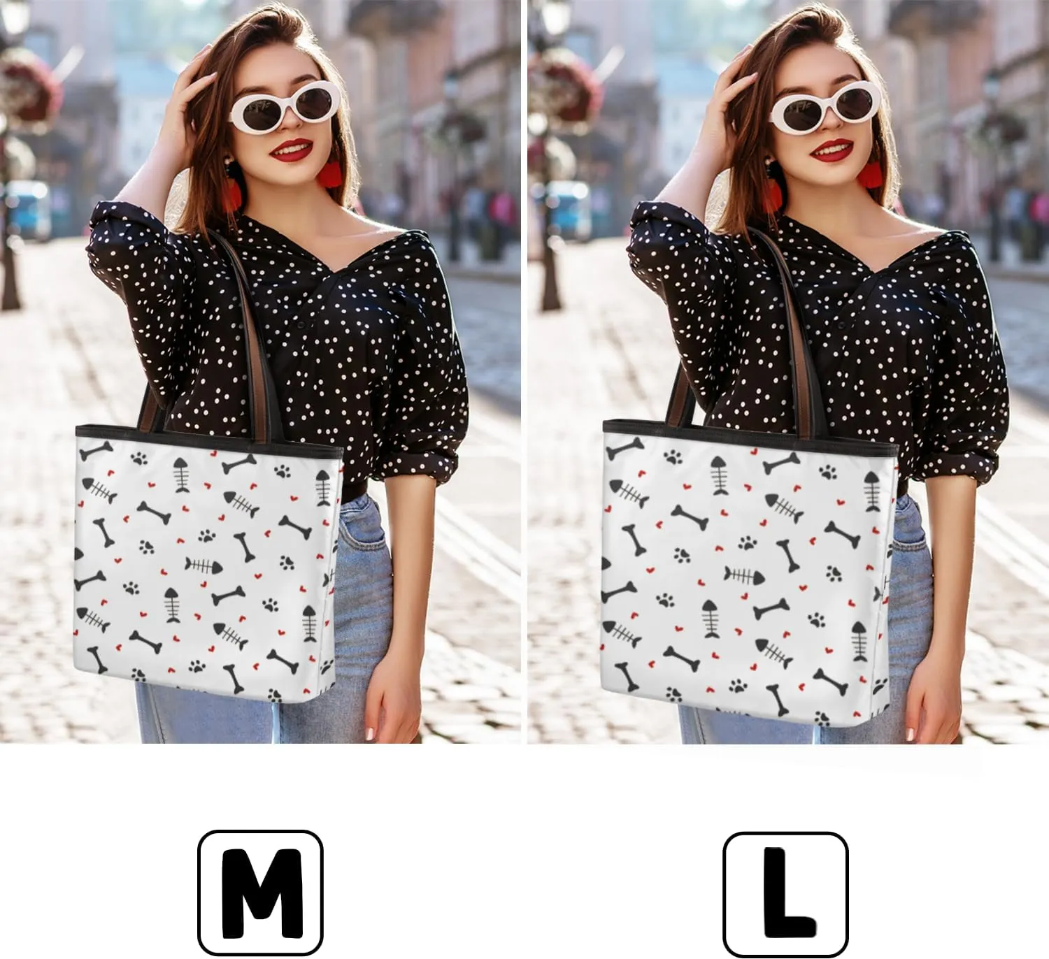 Tote Bag for Women with Zipper Large Capacity Top Handle Casual Shoulder Bag Handbag Reusable Shopping