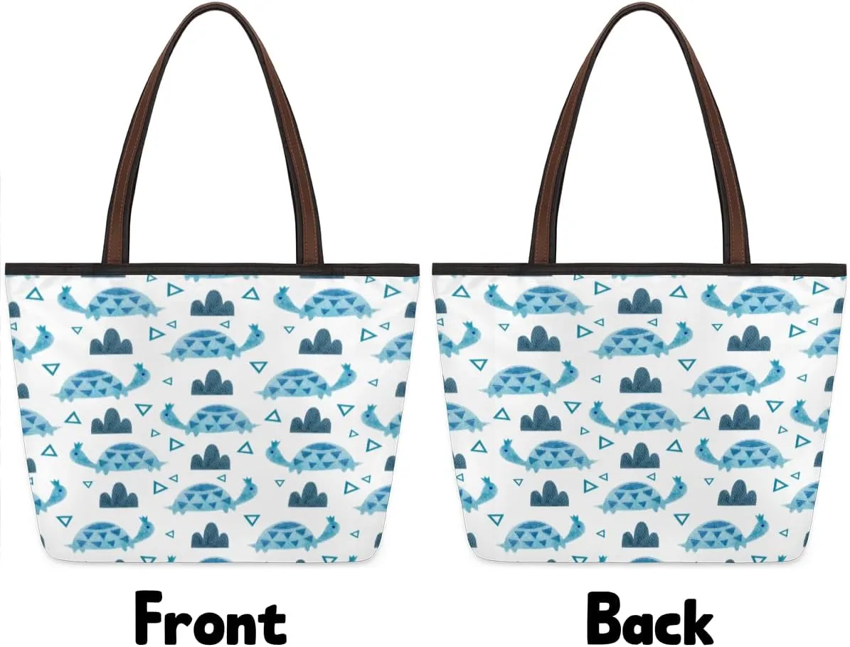 Tote Bag for Women with Zipper Large Capacity Top Handle Casual Shoulder Bag Handbag Reusable Shopping