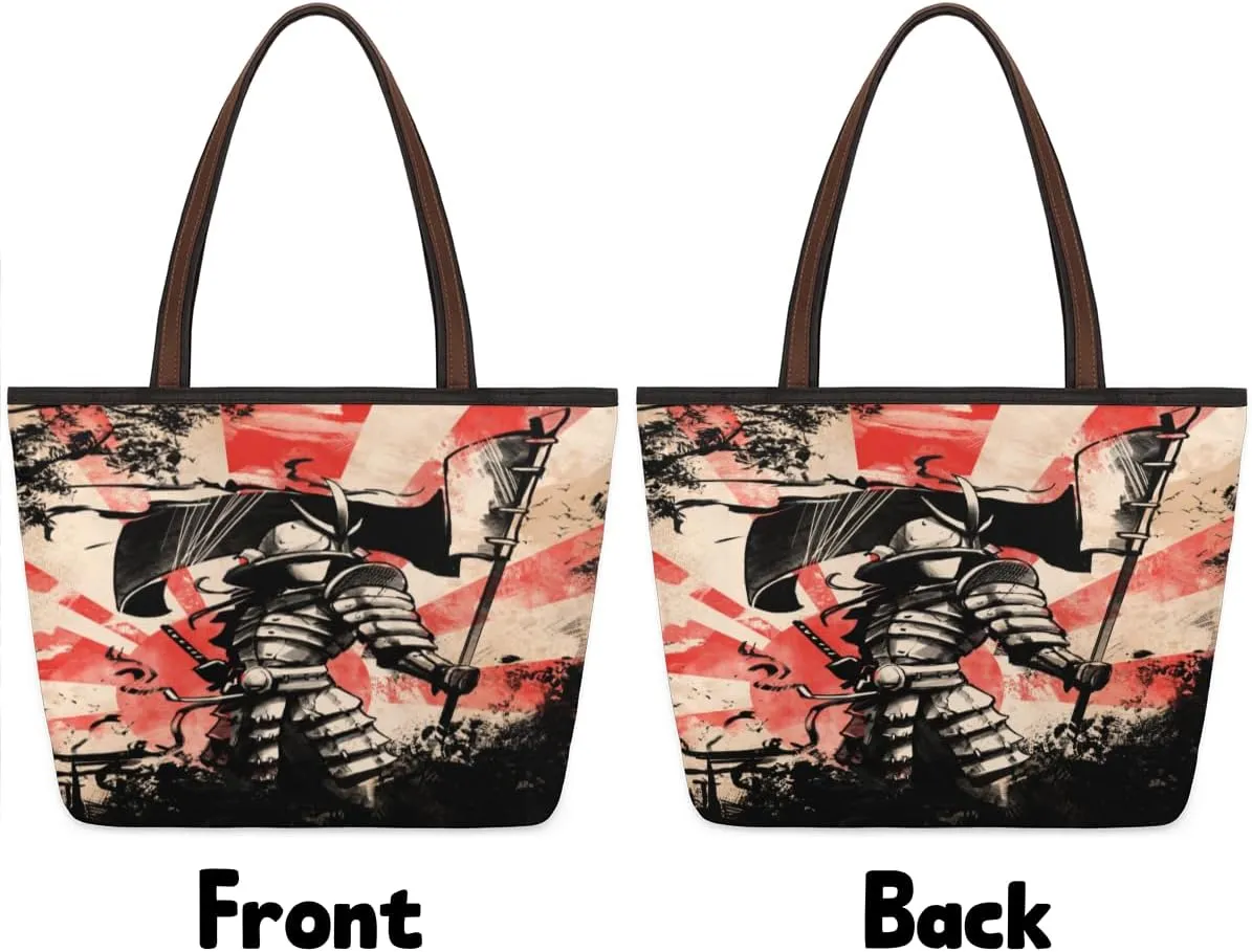 Tote Bag for Women with Zipper Large Capacity Top Handle Casual Shoulder Bag Handbag Reusable Shopping