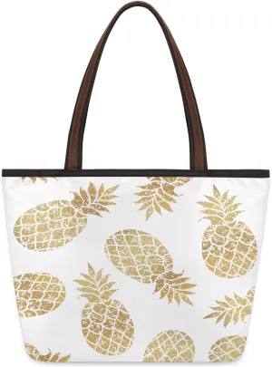 Tote Bag for Women with Zipper Large Capacity Top Handle Casual Shoulder Bag Handbag Reusable Shopping