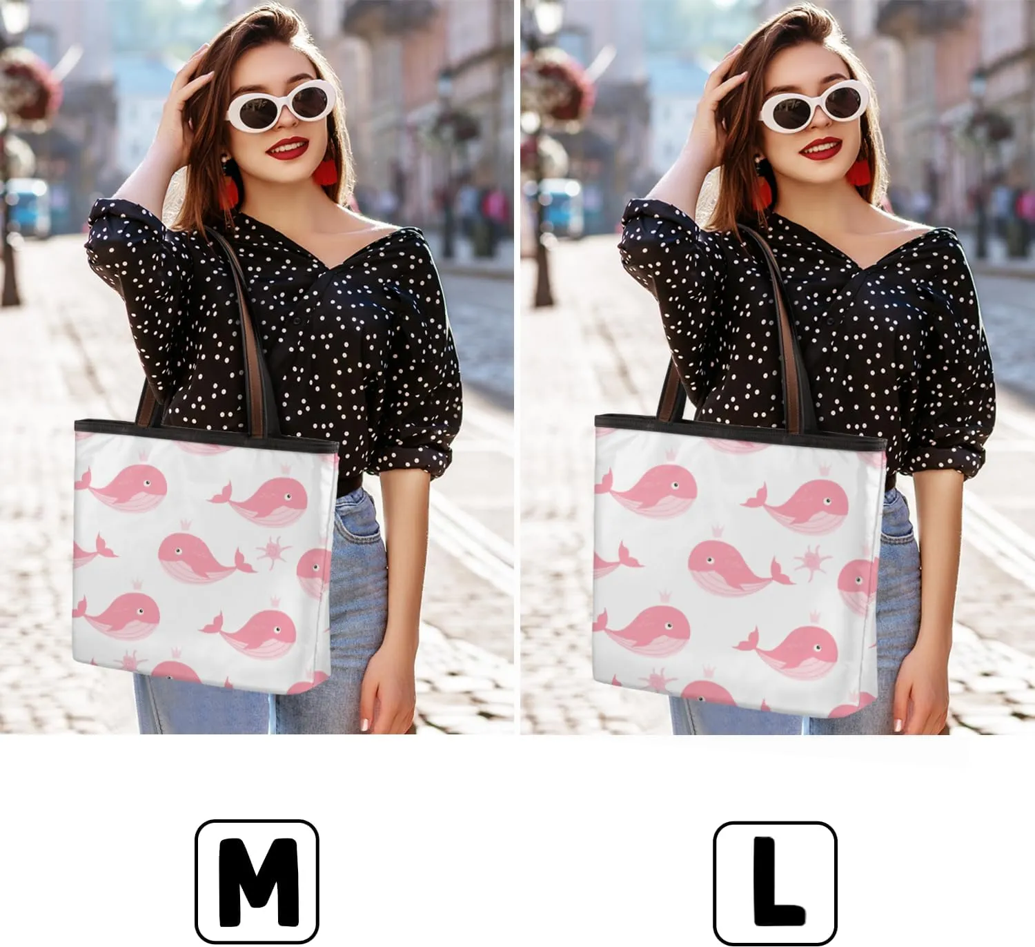 Tote Bag for Women with Zipper Large Capacity Top Handle Casual Shoulder Bag Handbag Reusable Shopping