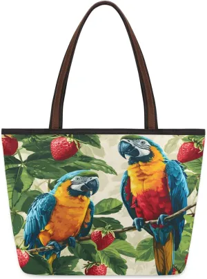 Tote Bag for Women with Zipper Large Capacity Top Handle Casual Shoulder Bag Handbag Reusable Shopping