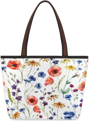 Tote Bag for Women with Zipper Large Capacity Top Handle Casual Shoulder Bag Handbag Reusable Shopping