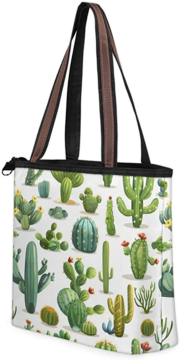 Tote Bag for Women with Zipper Large Capacity Top Handle Casual Shoulder Bag Handbag Reusable Shopping