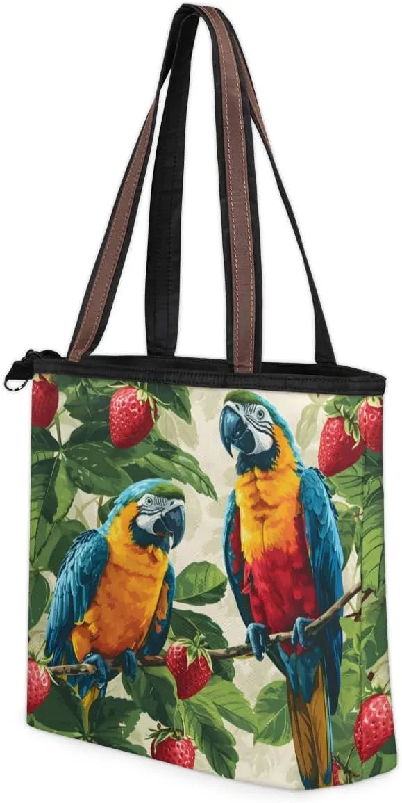 Tote Bag for Women with Zipper Large Capacity Top Handle Casual Shoulder Bag Handbag Reusable Shopping