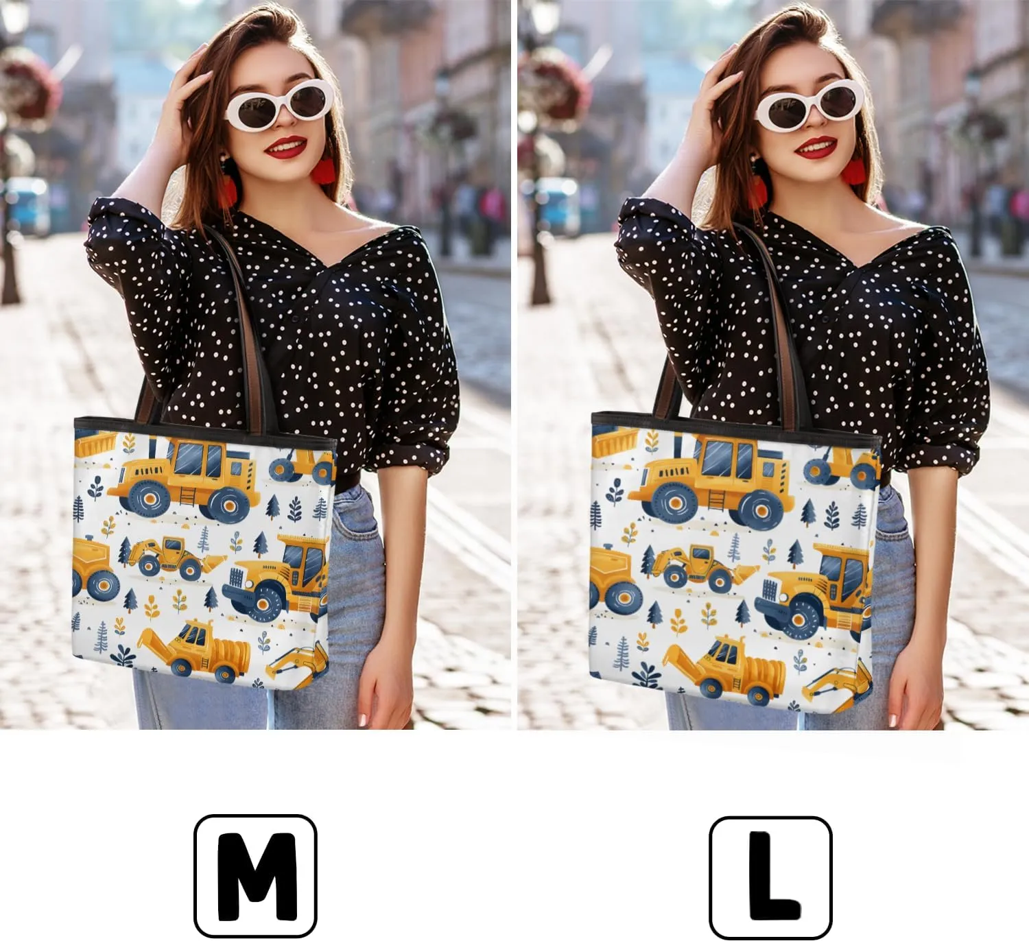 Tote Bag for Women with Zipper Large Capacity Top Handle Casual Shoulder Bag Handbag Reusable Shopping
