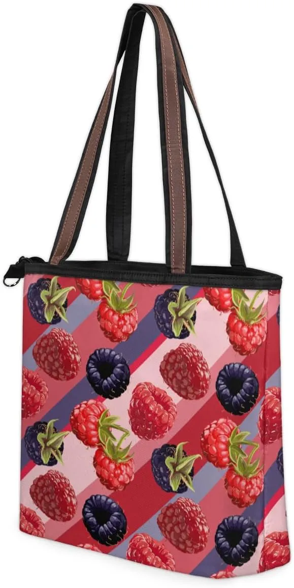 Tote Bag for Women with Zipper Large Capacity Top Handle Casual Shoulder Bag Handbag Reusable Shopping