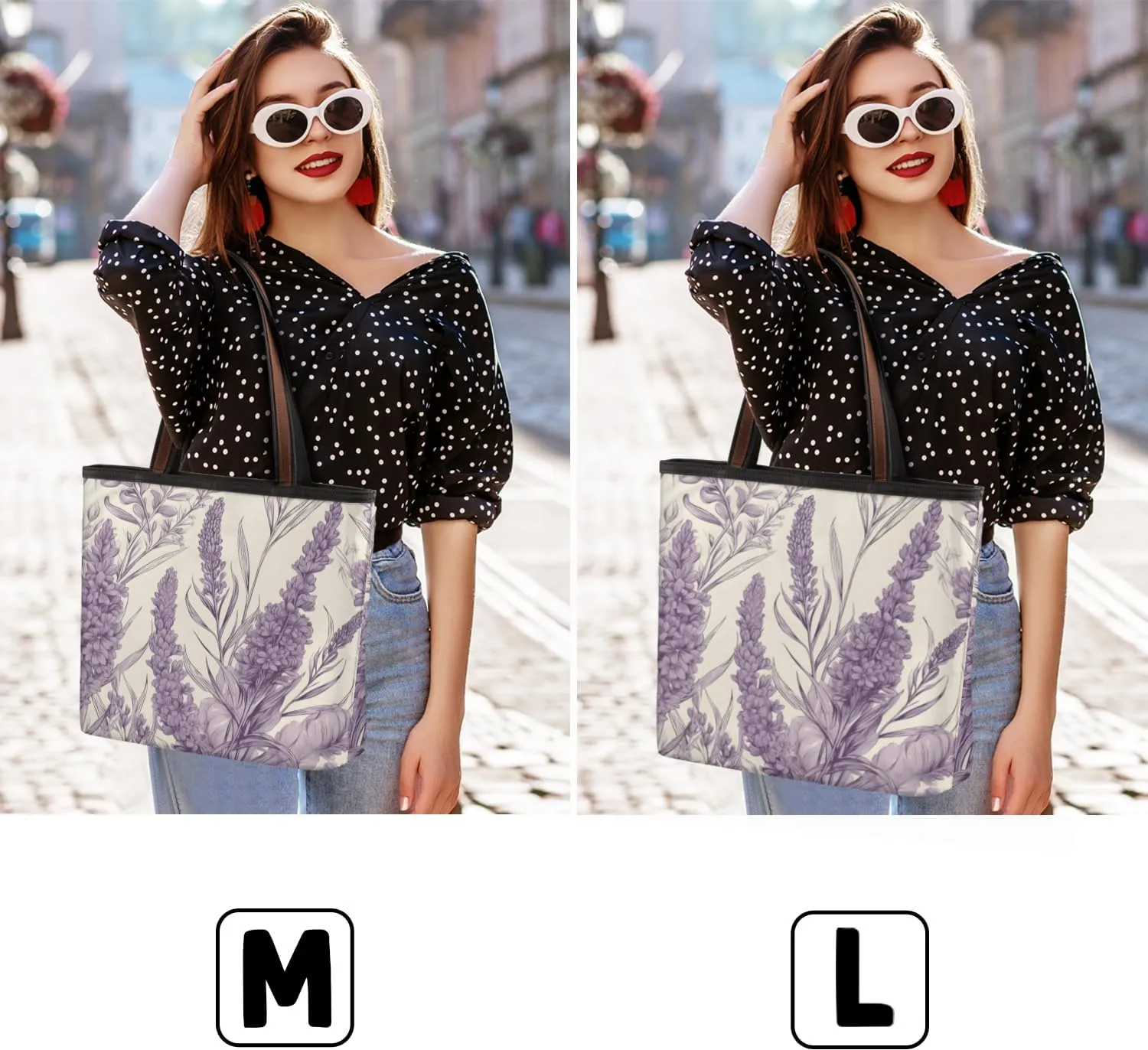 Tote Bag for Women with Zipper Large Capacity Top Handle Casual Shoulder Bag Handbag Reusable Shopping