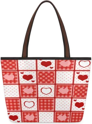 Tote Bag for Women with Zipper Large Capacity Top Handle Casual Shoulder Bag Handbag Reusable Shopping