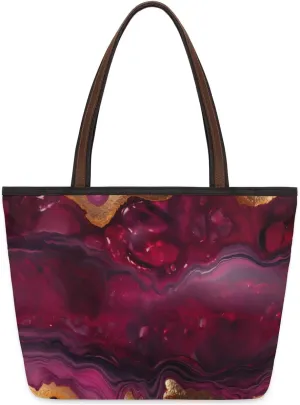 Tote Bag for Women with Zipper Large Capacity Top Handle Casual Shoulder Bag Handbag Reusable Shopping