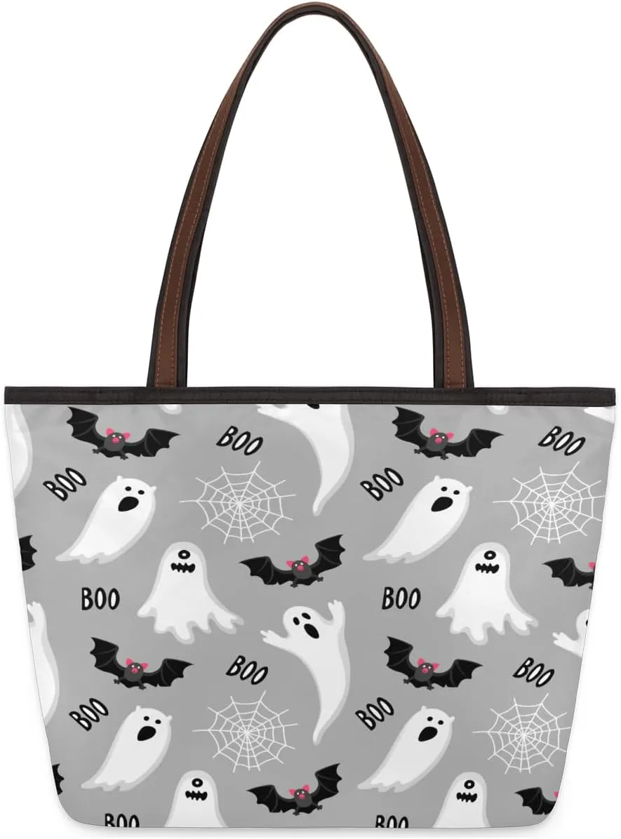 Tote Bag for Women with Zipper Large Capacity Top Handle Casual Shoulder Bag Handbag Reusable Shopping
