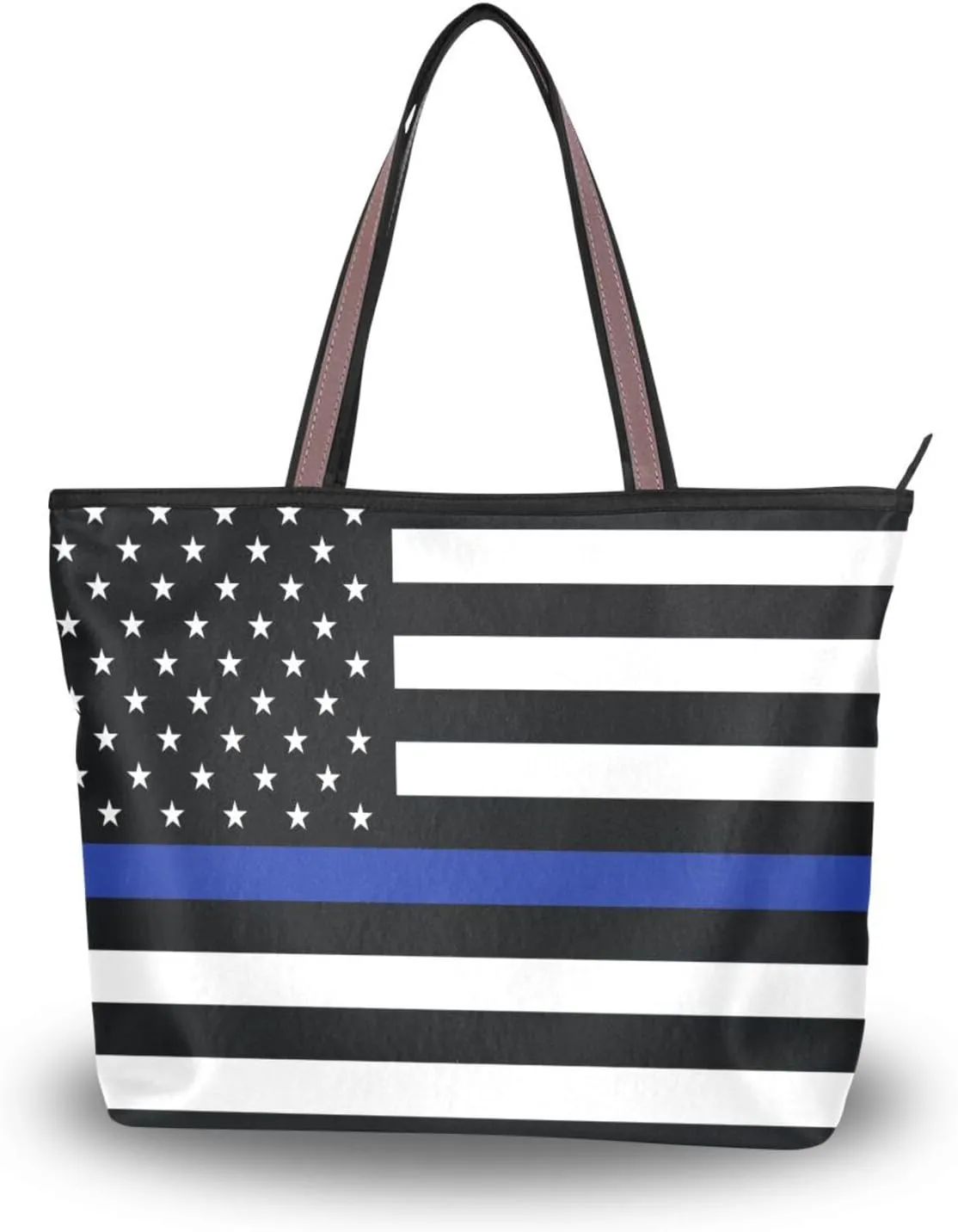 Tote Bag for Women with Zipper,Polyester Tote Purse Holiday Tote Bag Work Handbag Women Gift