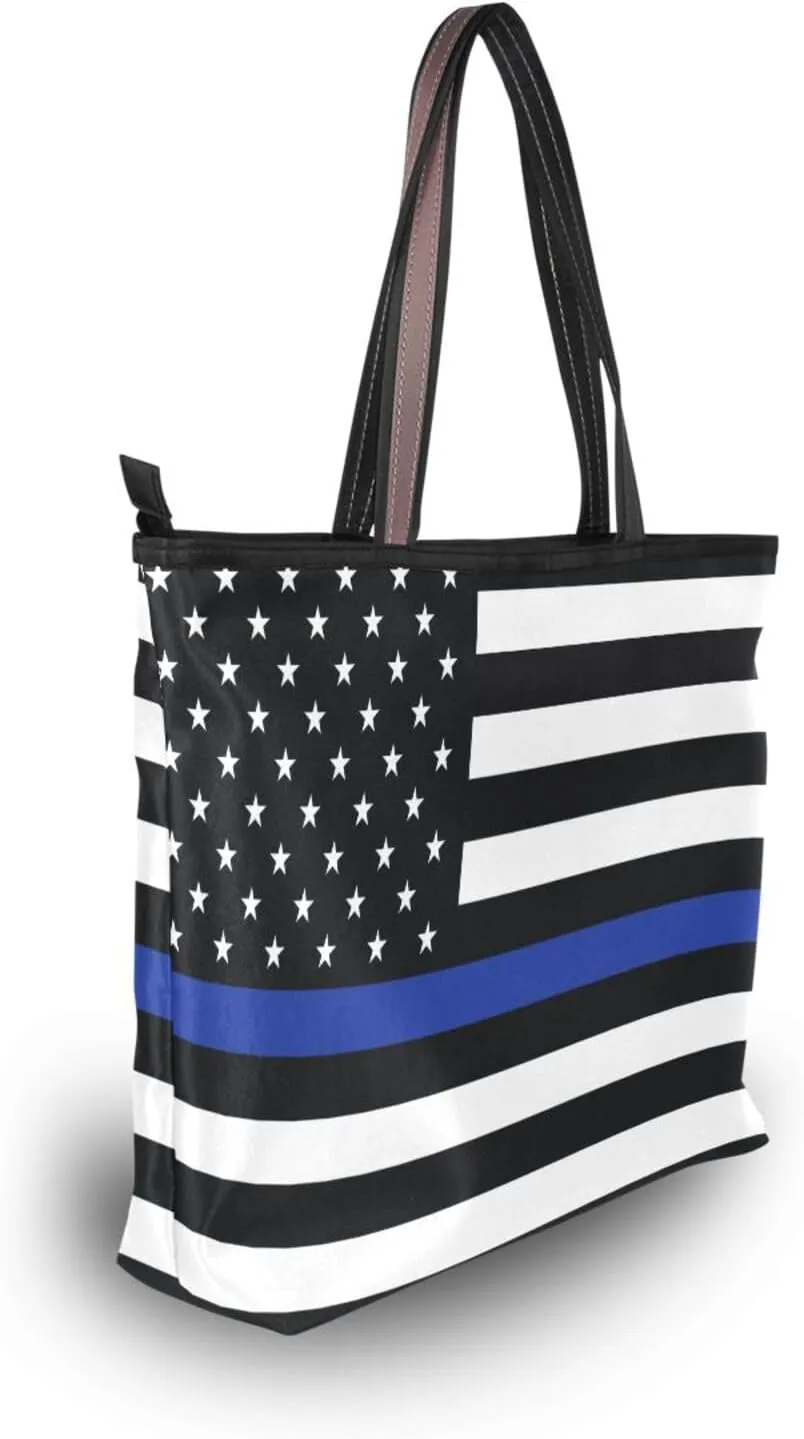 Tote Bag for Women with Zipper,Polyester Tote Purse Holiday Tote Bag Work Handbag Women Gift
