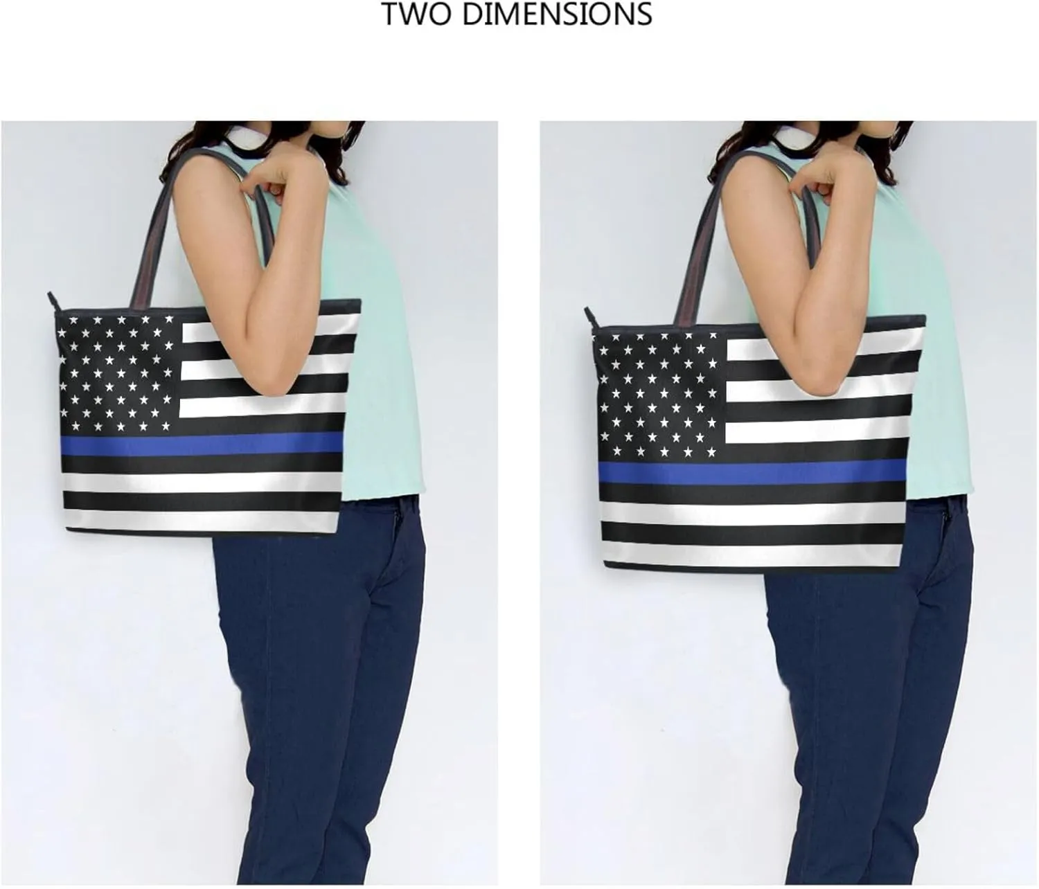 Tote Bag for Women with Zipper,Polyester Tote Purse Holiday Tote Bag Work Handbag Women Gift