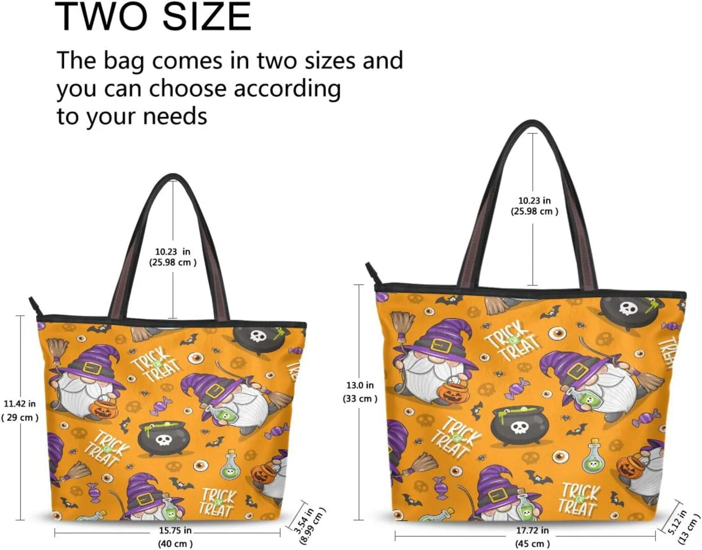 Tote Bag for Women with Zipper,Polyester Tote Purse Holiday Tote Bag Work Handbag Women Gift