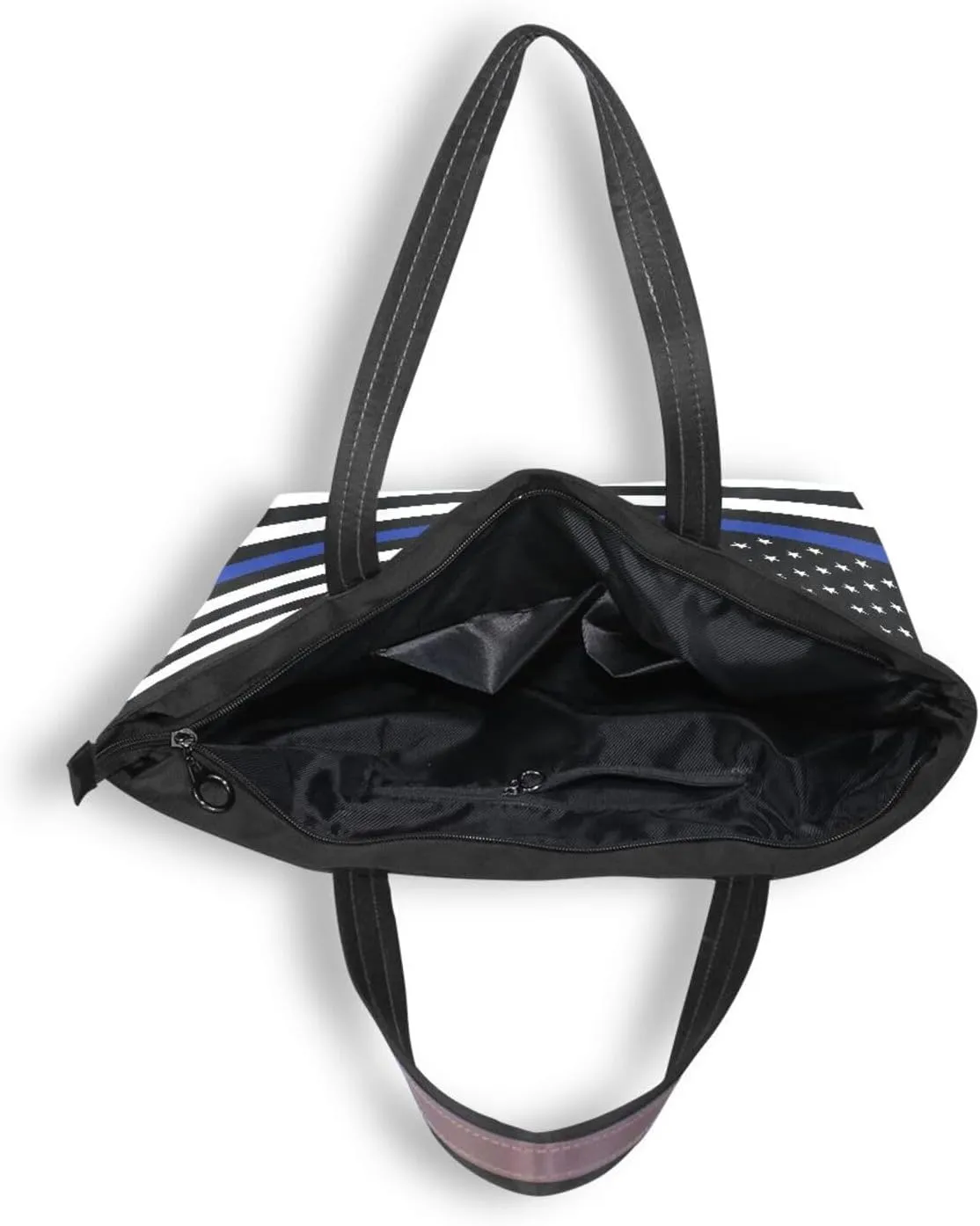 Tote Bag for Women with Zipper,Polyester Tote Purse Holiday Tote Bag Work Handbag Women Gift
