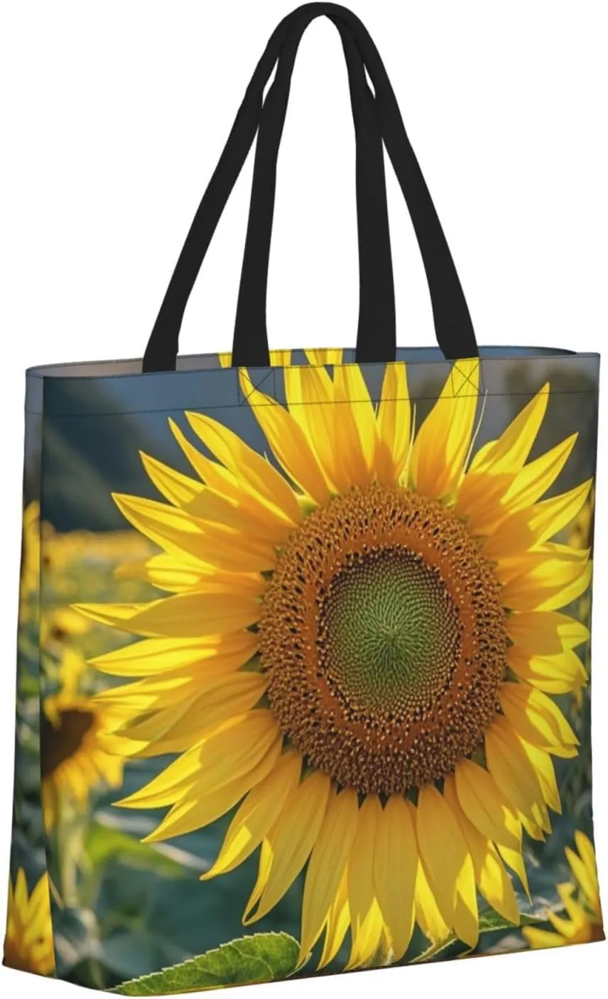 Tote Bag Large Capacity Grocery Bag With Zipper Tractor farm Shopping Bag Shoulder Bag for Women