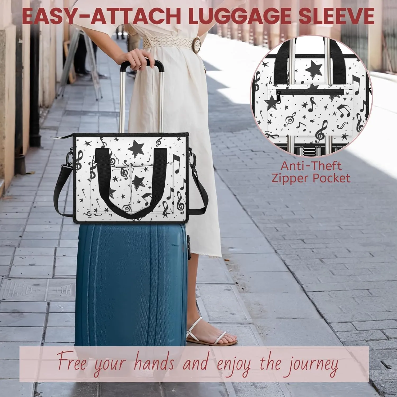 Tote Satchel Bag Set 3PCS for Women,Travel Shoulder Bag Handbag and Wallet Daily Use04