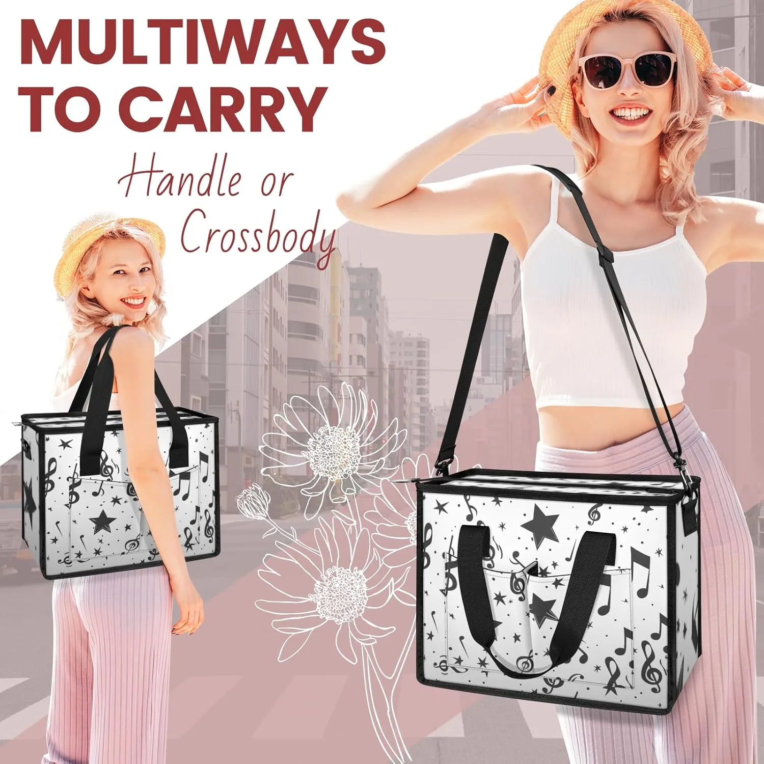 Tote Satchel Bag Set 3PCS for Women,Travel Shoulder Bag Handbag and Wallet Daily Use04