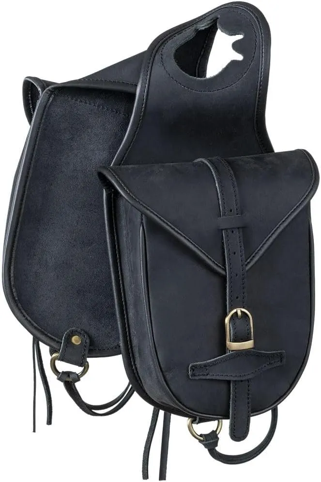 Tough 1 Soft Leather Horn Bag Black