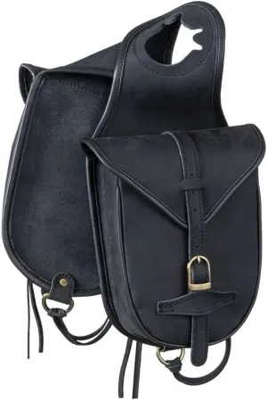 Tough 1 Soft Leather Horn Bag Black