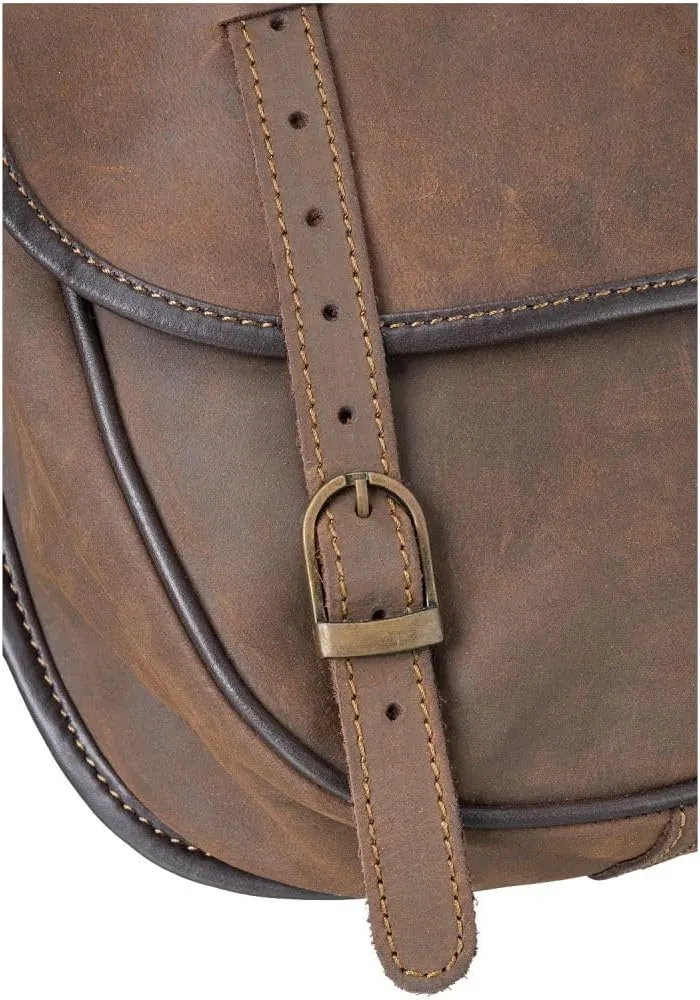 Tough 1 Soft Leather Trail Riding Saddle Bag
