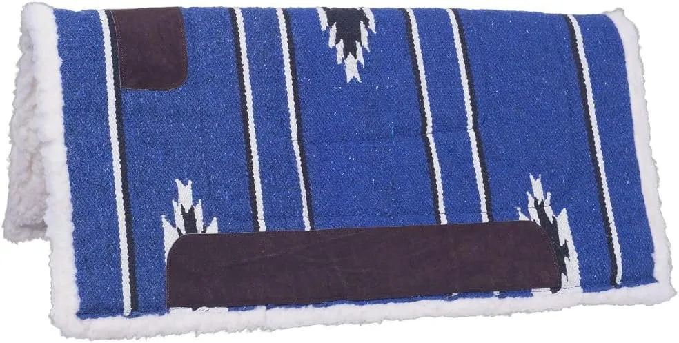 Tough 1 Square Saddle Pad/Fleece Bottom