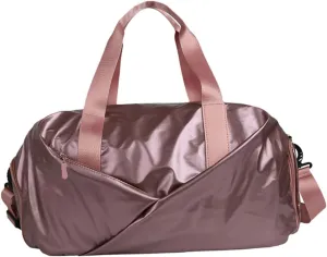 Travel Sports Bag Separate Shoe Compartment Large Gym Duffel Bag for Men Women Random Color