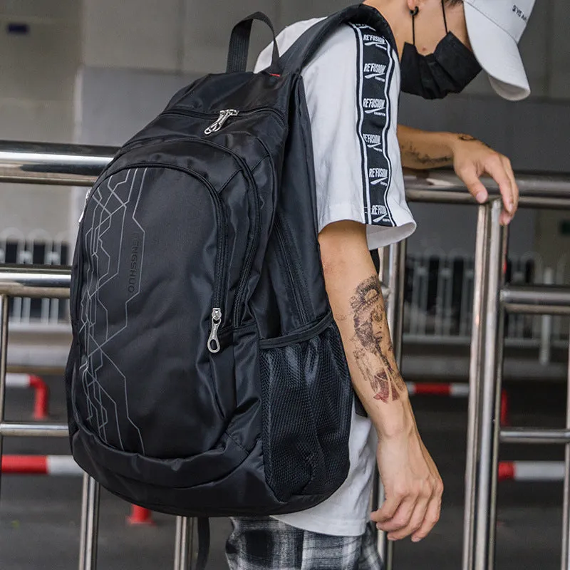 Trendy Cool Street Shooting Couple Fashion Color Backpacks