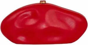 Trendy Ladies Faux Leather Crossbody Bag Irregular Shell Purse PU Leather Women's Evening Handbag for Party Casual