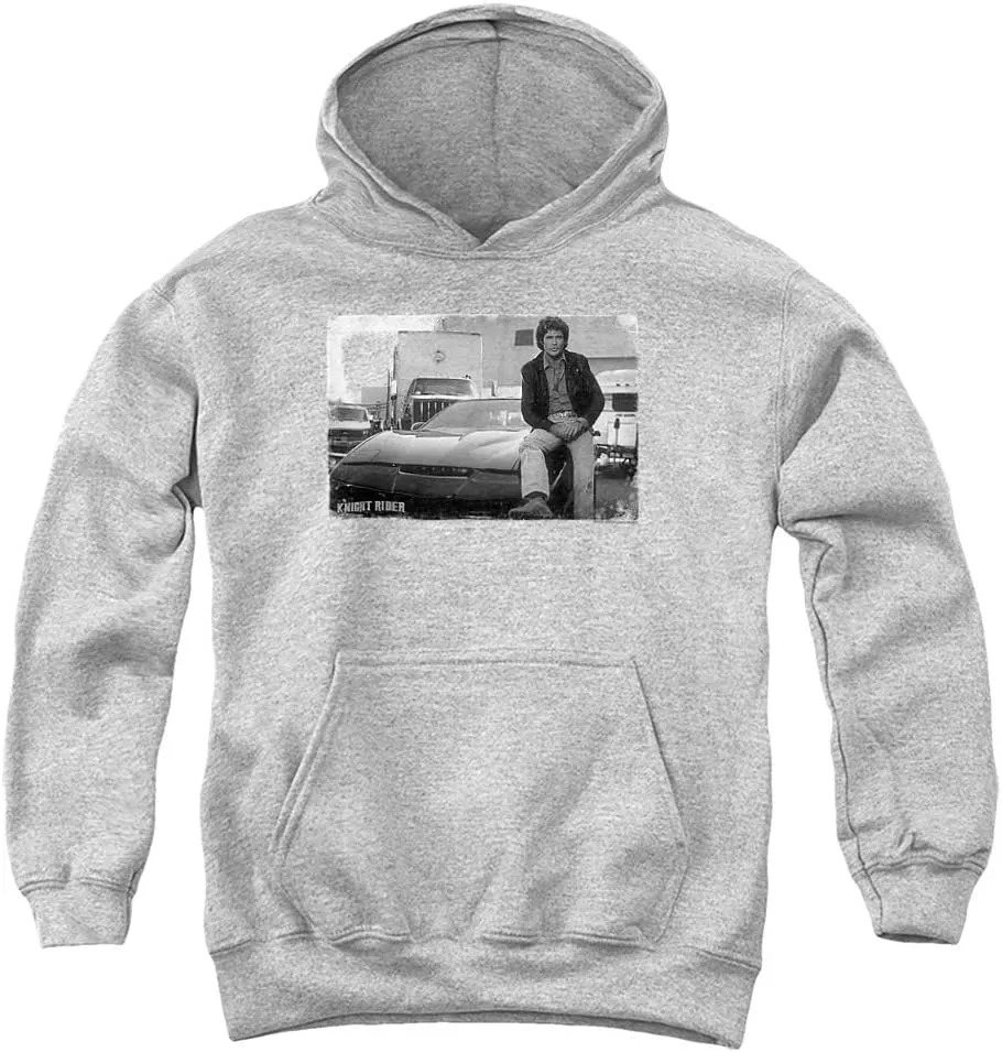 Trevco Knight Rider Black Knight Unisex Youth Pull-Over Hoodie