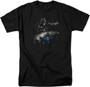 Trevco Men's Batman Arkham Knight Hq Sketch Adult T-Shirt