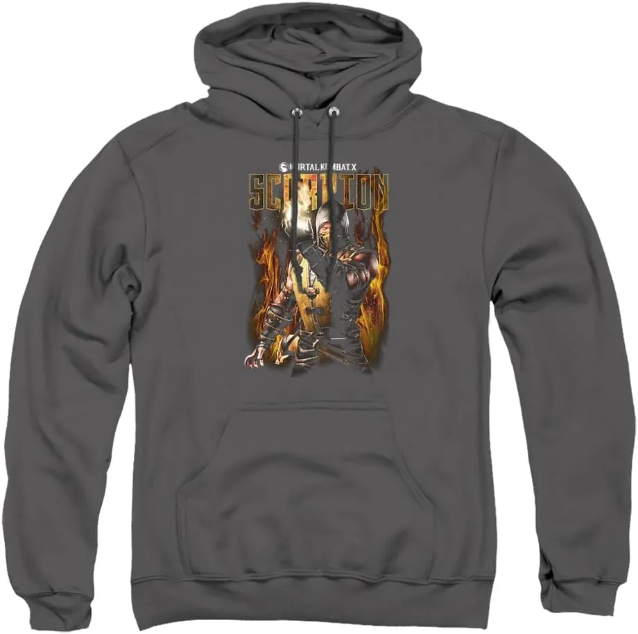 Trevco Mortal Kombat Scorpion Unisex Adult Pull-Over Hoodie