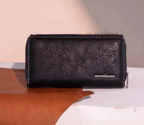 Trinity Ranch Hair-On Hide Saddle Purse