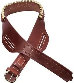 Triple K 111 Conquistador Western Double Holster Drop-Loop Cartridge Gun Belt
