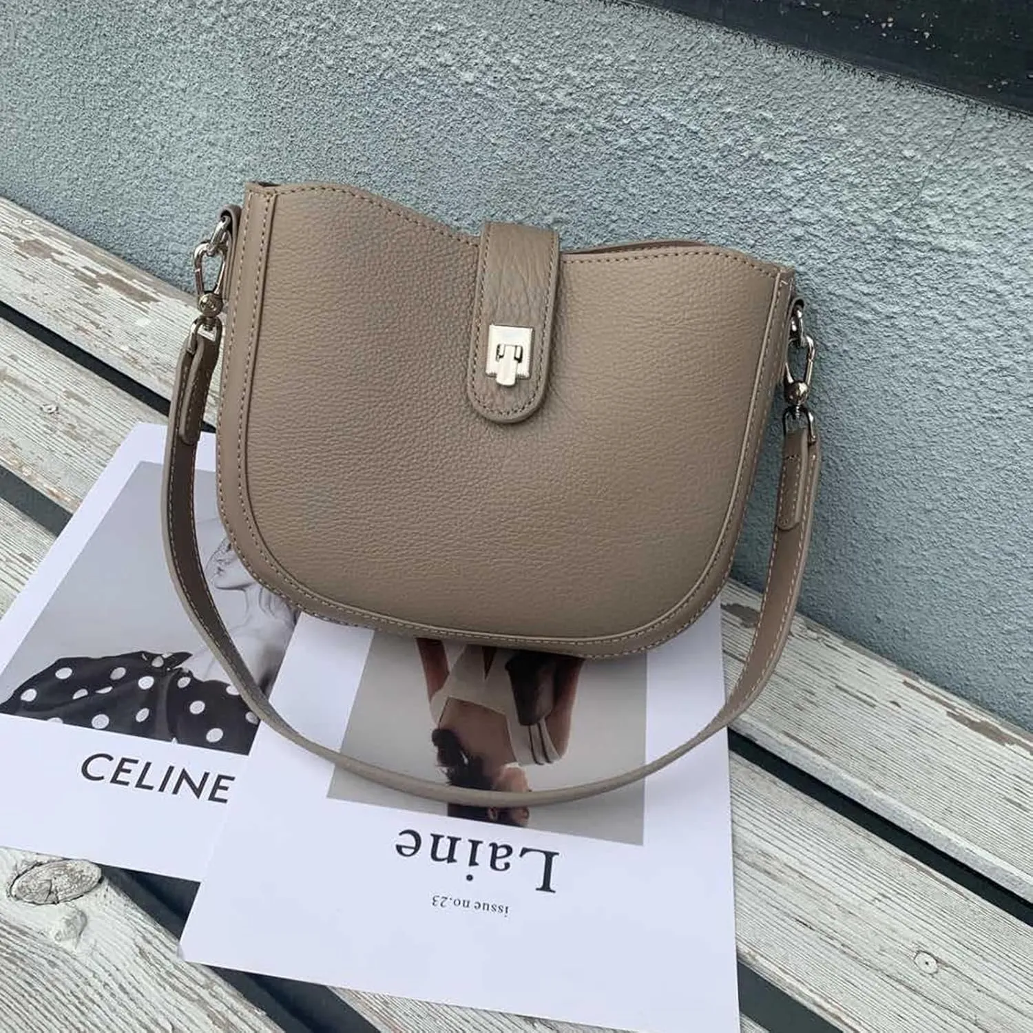 Underarm saddle bag for Women,vegan genuine shoulder bag,Trendy crossbody bag,purse.