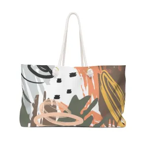 Uniquely You Pattern Green Handbag, Weekender Tote Bag