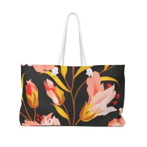 Uniquely You Weekender Tote Bag,  Floral Gold