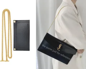 UPTOWN Envelope Clutch Conversion Kit Premium Felt Inset With 120cm Chain