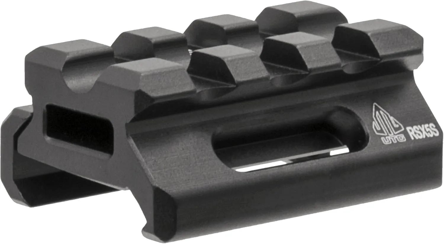 UTG Leapers MT-RSX5S Inc Super Slim Picatinny Riser Mount, 1/2" Height, 3 Slots, Black