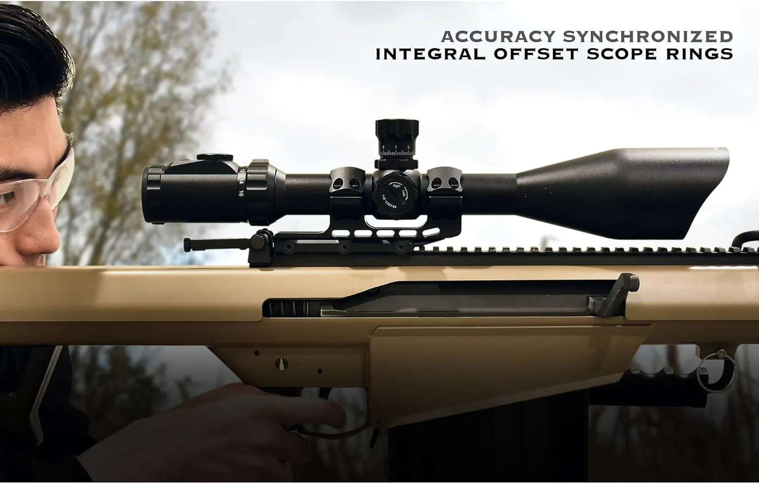 UTGUTG ACCU-SYNC™ 1" Med. Profile 50mm Offset Pic. Rings,