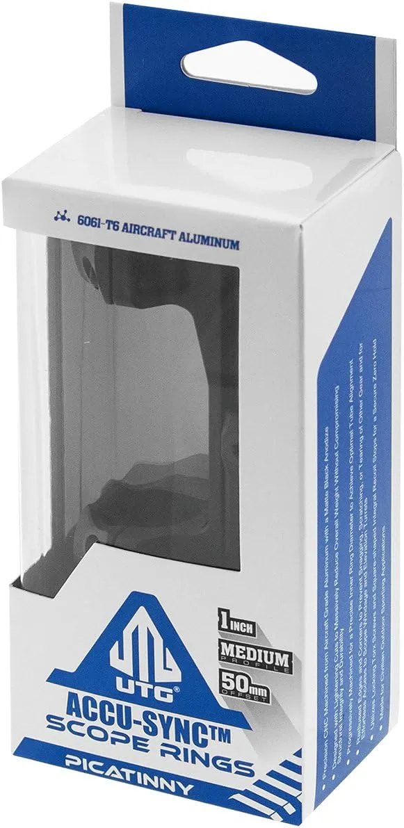 UTGUTG ACCU-SYNC™ 1" Med. Profile 50mm Offset Pic. Rings,