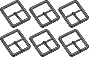 uxcell Metal Roller Buckle, Single Prong Belt Buckle Center Bar Buckle for Leather Craft Accessories Belt