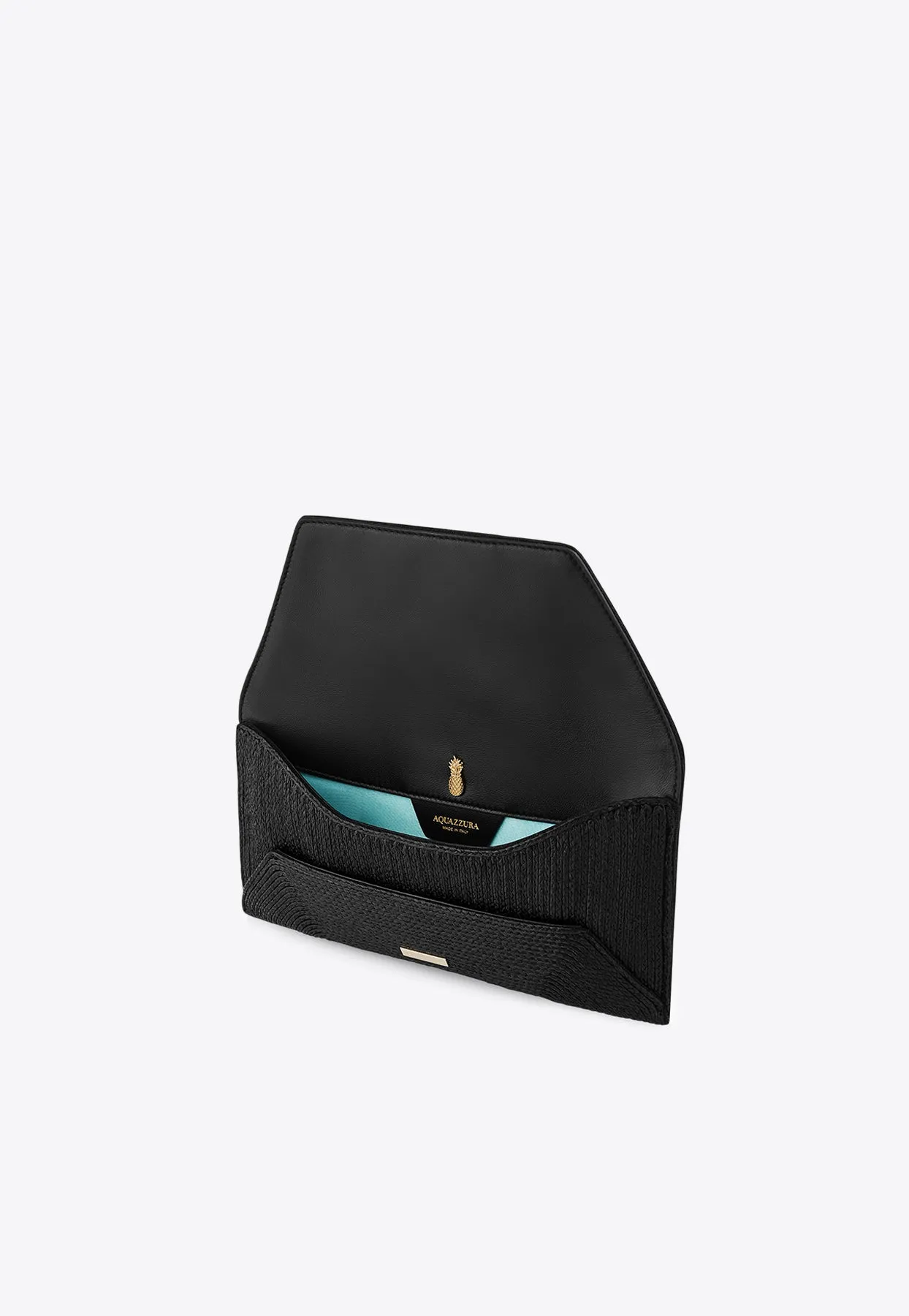 Vacanza Clutch Mirror-Effect Leather