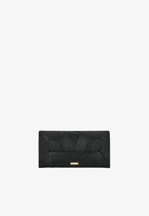 Vacanza Clutch Mirror-Effect Leather