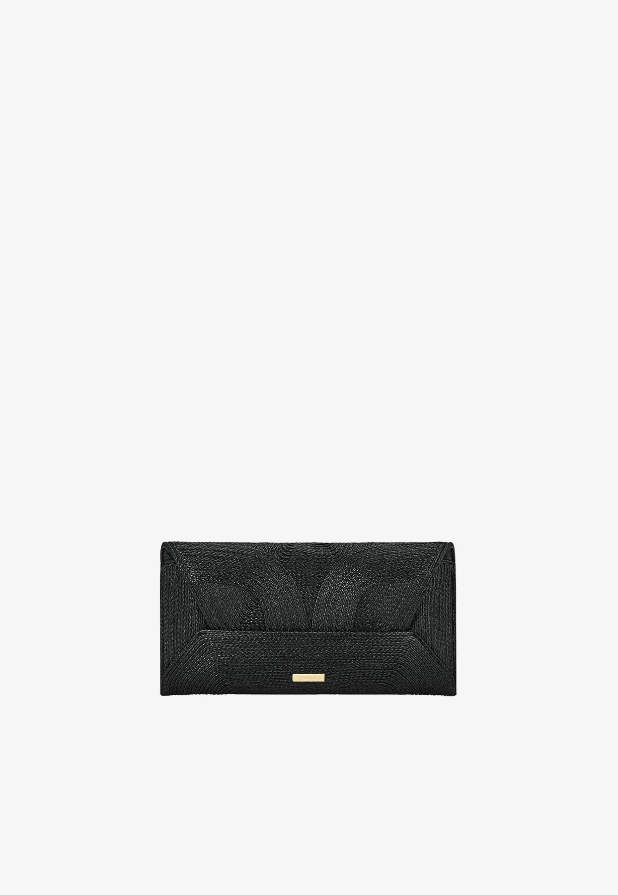 Vacanza Clutch Mirror-Effect Leather