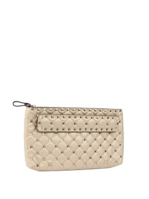 Valentino Gold Rockstud Clutch.