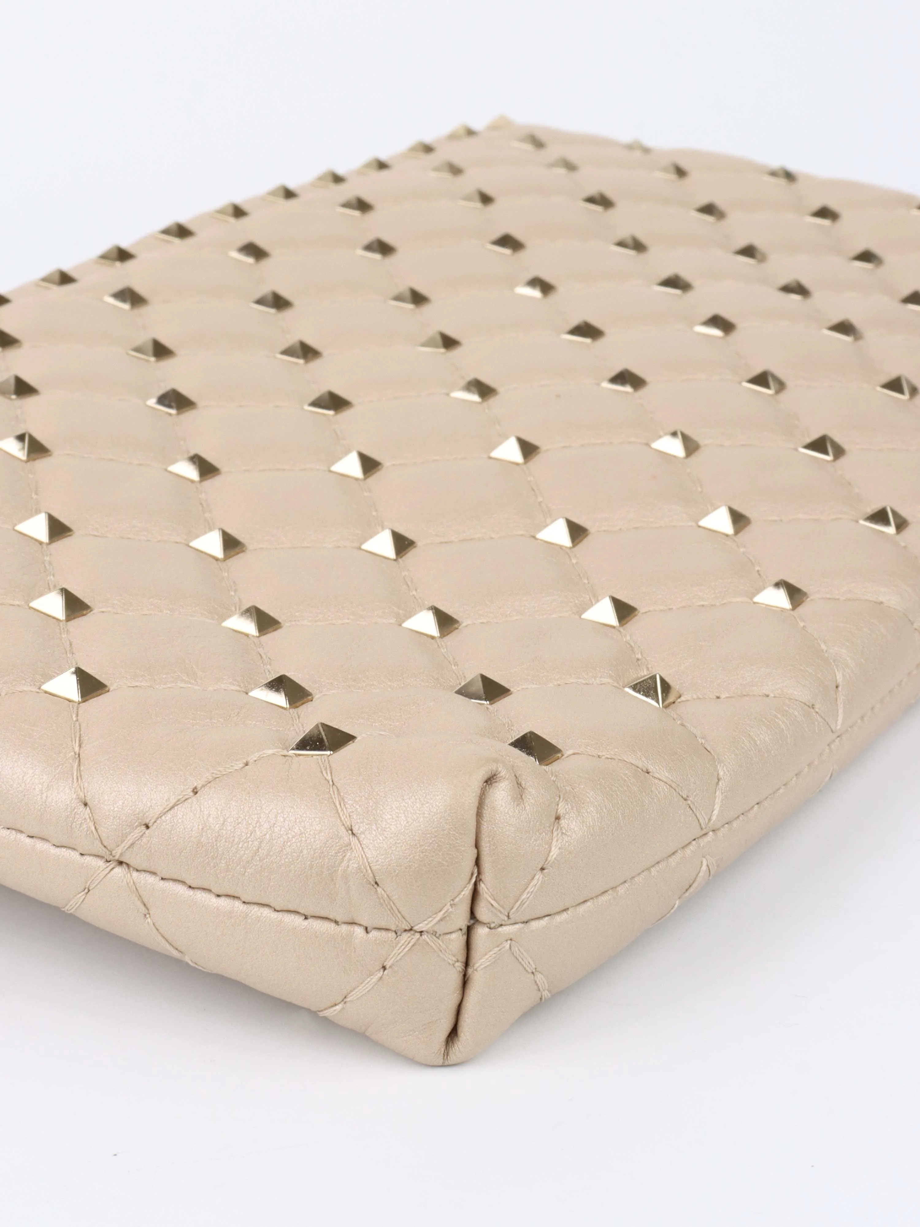Valentino Gold Rockstud Clutch.